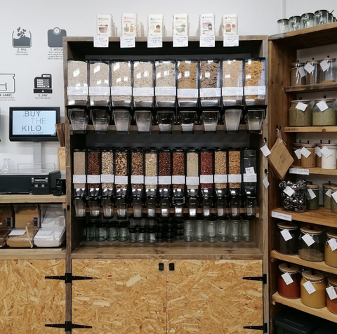 buy the kilo tynemouth shop interior grains refill station