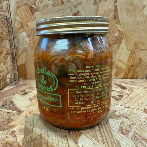 Belle & Herbs Vegan Kimchi