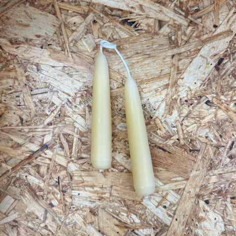 Beeswax Candles - Stubby (Pair)