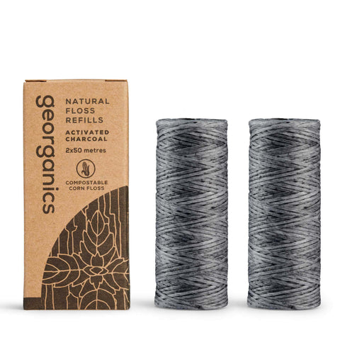 Georganics Floss Refill - Activated Charcoal