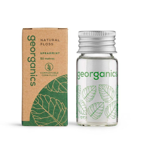 Georganics Dental Floss with dispenser - Spearmint