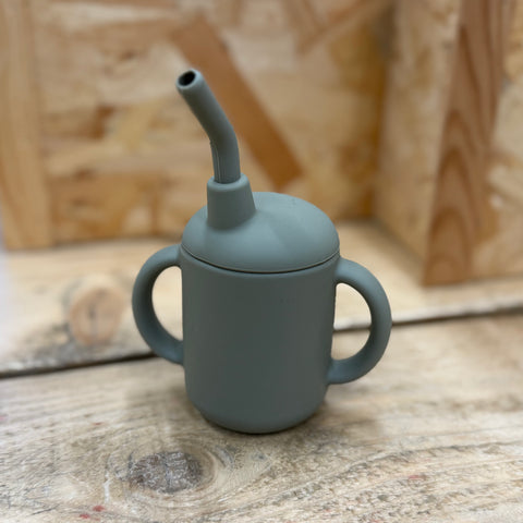 Silicone Sippy Cup with Straw