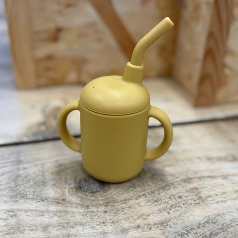Silicone Sippy Cup with Straw