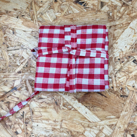 Checked Cloth Wrap
