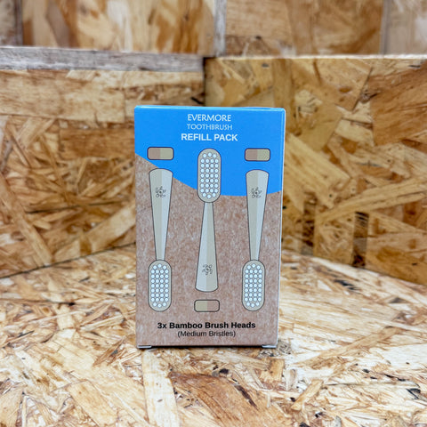 Evermore Toothbrush Heads Refill Pack x 3